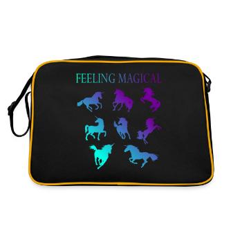 Feeling magical - Retro Bag - black/gold - Back