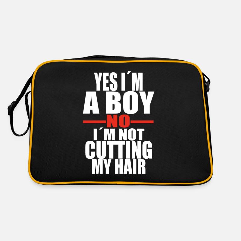 Citation de cheveux longs garçon Sac Retro