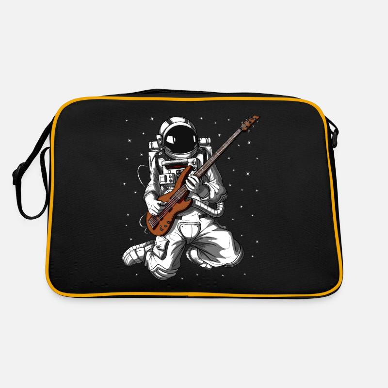 Astronaut Bassgitarrist Retro Tasche