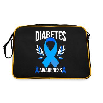 Diabète Famille T1D Diabetic Support - Sac Retro - noir/or - Dos