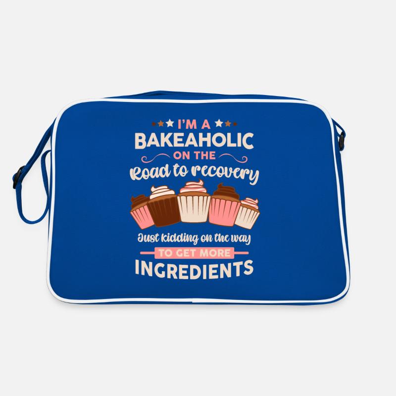 Baker Pastry Chef Funny Bakeholic Baking Saying Retro Bag