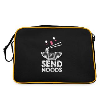 Send Noods - Retro Tasche - Schwarz/Gold - Hinten