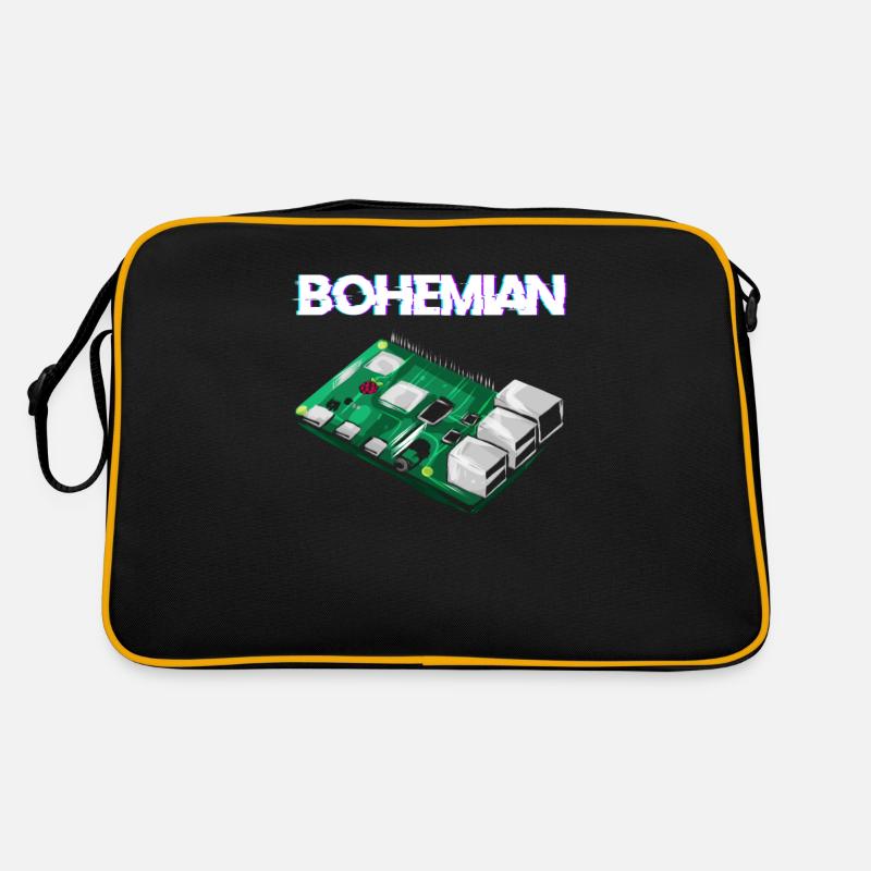 Bohemian Raspberry computer scientist programmer Pi Retro Bag