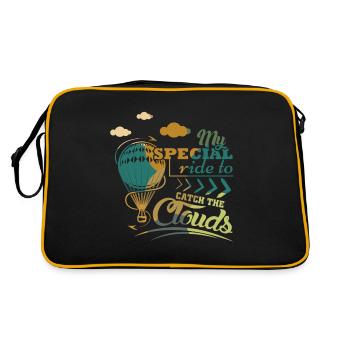 Ballon à air chaud disant - Sac Retro - noir/or - Dos