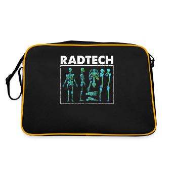 Radiologie osseuse aux rayons X du squelette - Sac Retro - noir/or - Dos