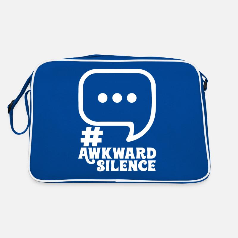 #Awkward Schweigen Retro Tasche