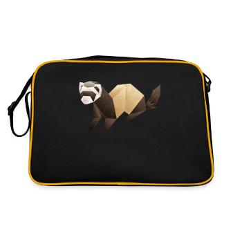 Origami Furets - Sac Retro - noir/or - Dos