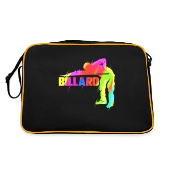 Billard billard snooker cadeau - Sac Retro - noir/or - Dos