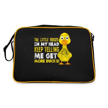 Duck animal lover - Retro Bag - black/gold - Back