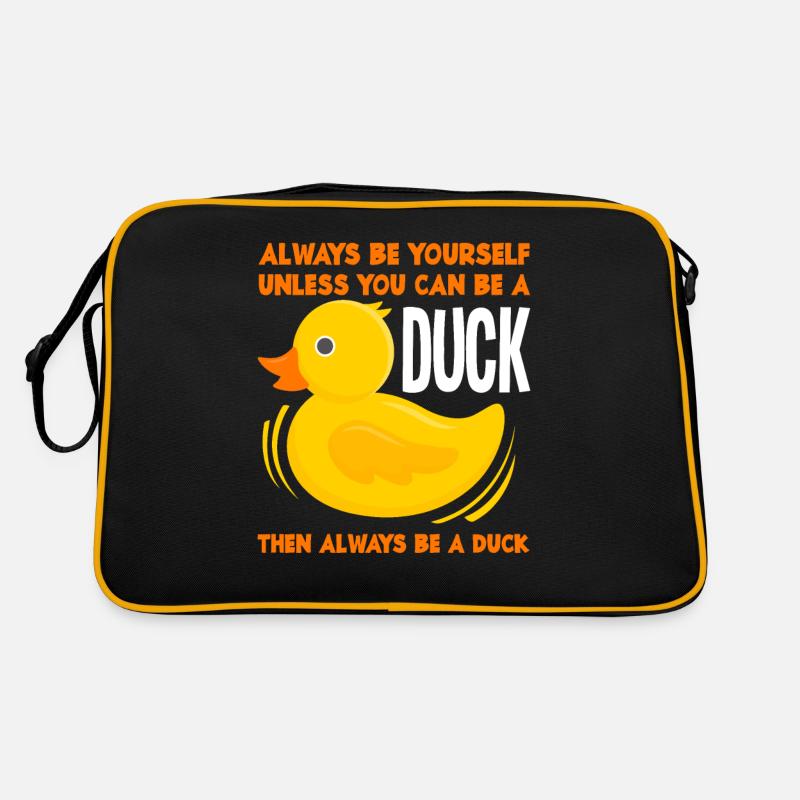 Ente Sei immer du selbst Retro Tasche