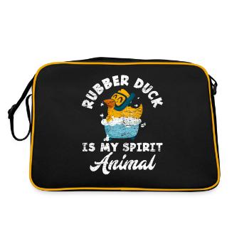 Duck bathtub - Retro Bag - black/gold - Back