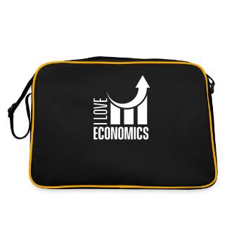 J’aime l’économie économie économie - Sac Retro - noir/or - Dos