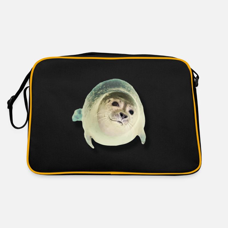 joli phoque dit bonjour Sac Retro