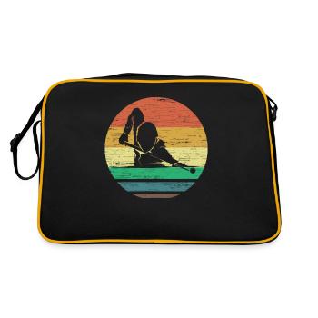 Billard joueur de billard snooker vintage rétro - Sac Retro - noir/or - Dos
