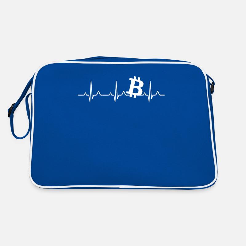 Battement de cœur Bitcoin Sac Retro