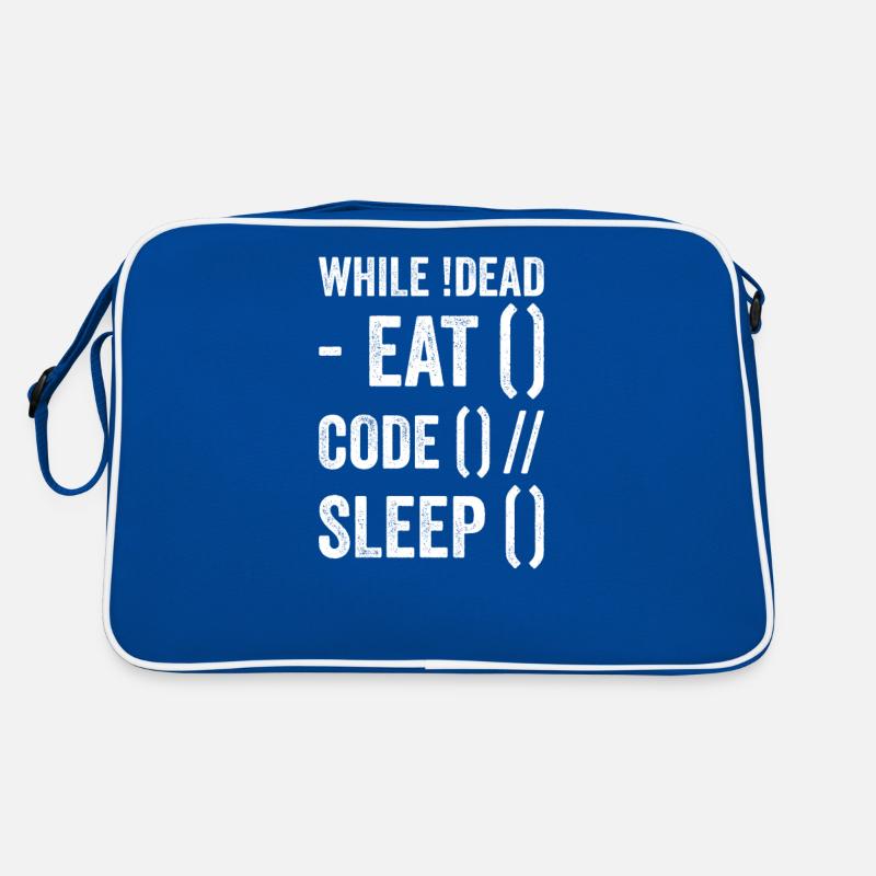 Lustiger Programmierer Entwickler-Code Humor Zitat Retro Tasche