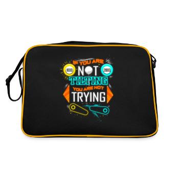 Flipper rétro essayant d'arcade de flipper inclinable - Sac Retro - noir/or - Dos