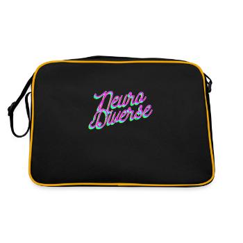 Cadeau varié du TDAH Neuro - Sac Retro - noir/or - Dos