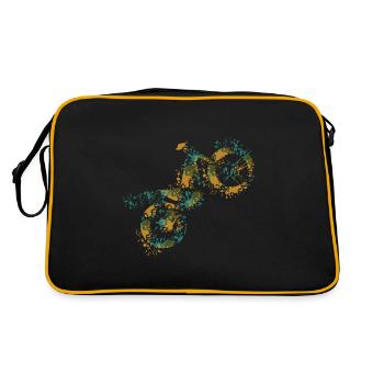 Trial motorcycle - Retro Bag - black/gold - Back