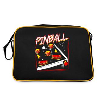Cadeau de jeu d'arcade de flipper rétro flipper - Sac Retro - noir/or - Dos
