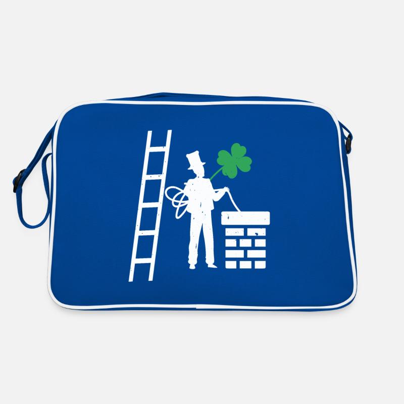 Schonsteinfeger Glücksbringer Kleeblatt Geschenk Retro Tasche