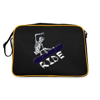 Snowboard - Sac Retro - noir/or - Dos