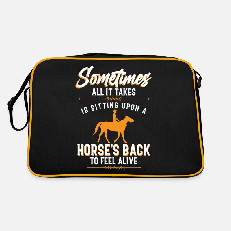 Cavalier Cavalier Chevaux Sac Retro