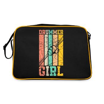 Batterie femmes - Sac Retro - noir/or - Dos