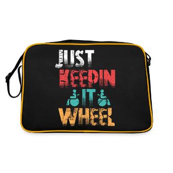 Wheelchair user wheelchair - Retro Bag - black/gold - Back