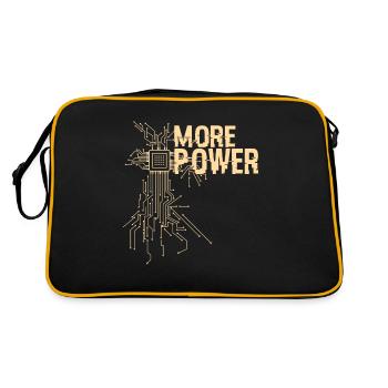 More power hardware engineer design - Retro Bag - black/gold - Back