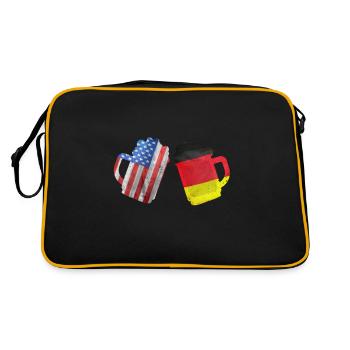 USA Germany Friendship - Retro Bag - black/gold - Back