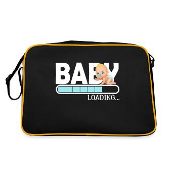 Baby Loading Pregnancy Gift - Retro Bag - black/gold - Back