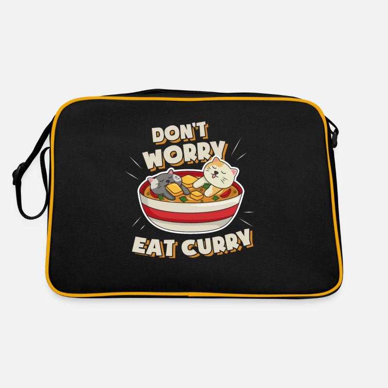 Curry Fan Spruch I Dont Worry Eat Curry Retro Tasche