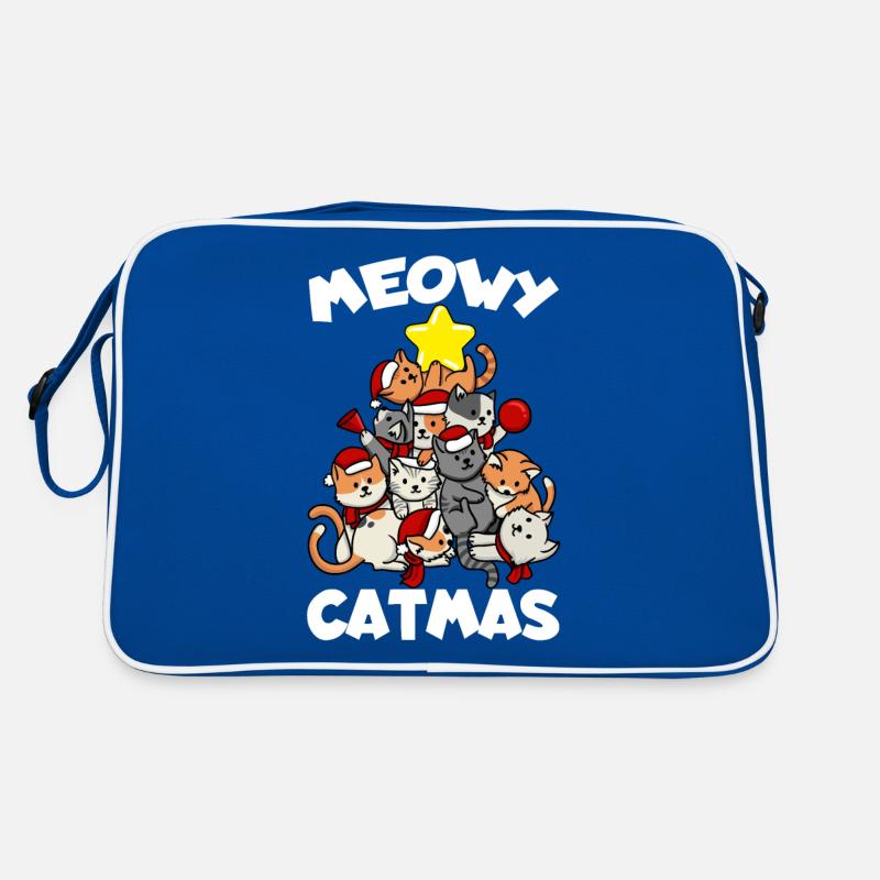 Chat Chat Chat Arbre Meowy Catmas Drôle Sac Retro