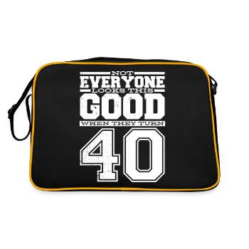 40e anniversaire homme 40e anniversaire - Sac Retro - noir/or - Dos