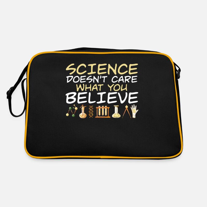 Science Doesnt Care What You Believe Science Retro Tasche
