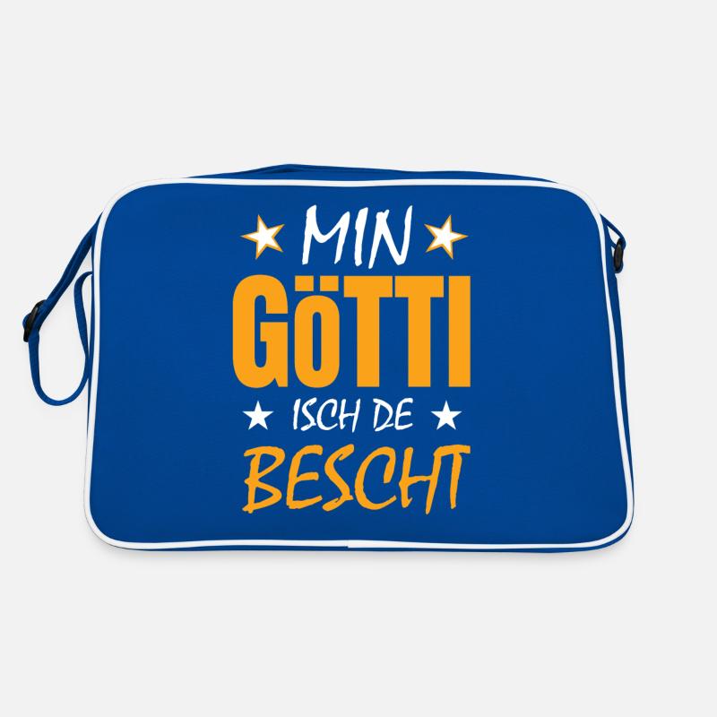 Götti Geschenkidee Taufgötti Taufpate Götti Retro Tasche