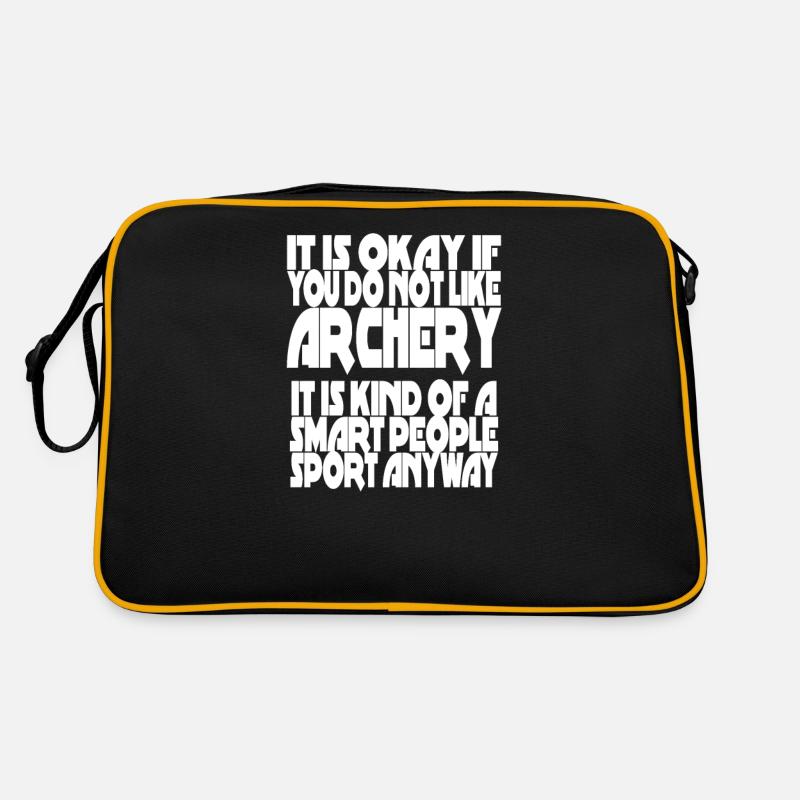 Archery lustiger Spruch Bogenschießen Geschenkidee Retro Tasche