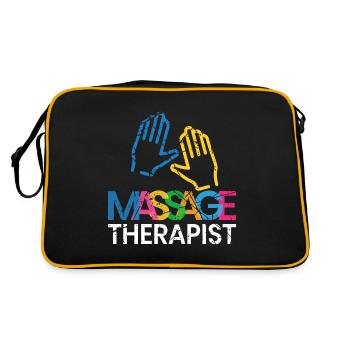 Massage - Retro Bag - black/gold - Back