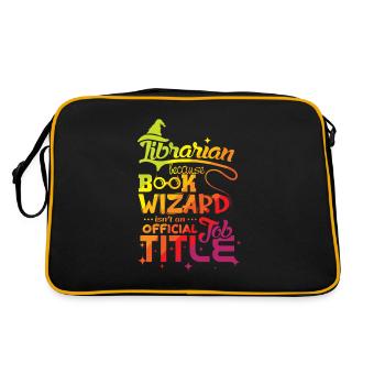 librarian - Retro Bag - black/gold - Back