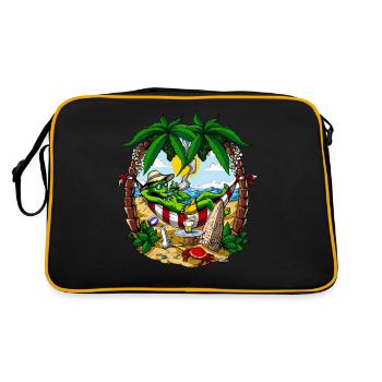 Fête sur la plage Alien Stoner - Sac Retro - noir/or - Dos