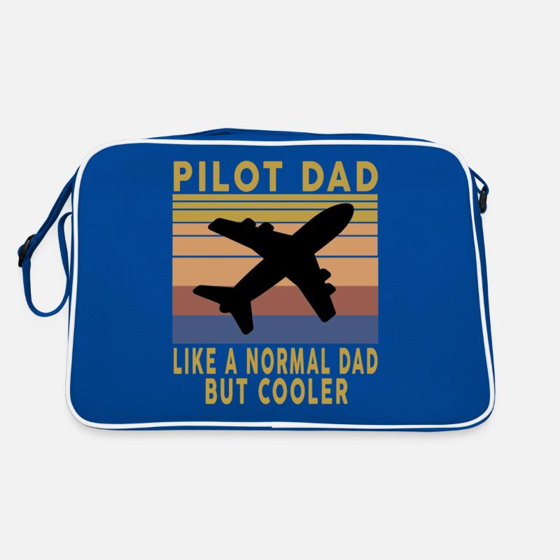 Vintage Geschenk Pilot Dad wie ein normaler Dad, aber cool Retro Tasche