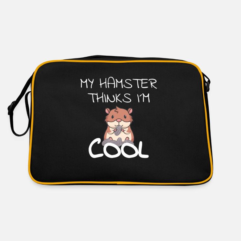 Idée cadeau hamster animal rongeur hamster doré Sac Retro