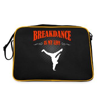 Breakdancing - Retro Bag - black/gold - Back