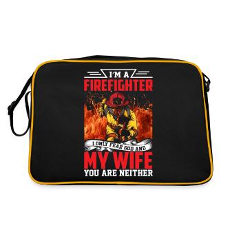 fire Department - Retro Bag - black/gold - Back