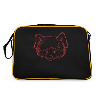 Panda rouge - Sac Retro - noir/or - Dos