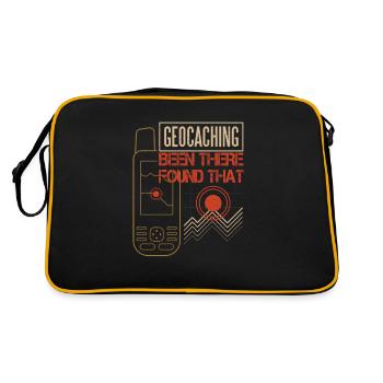 Geocaching Geocacher Cache Geocache - Retro Bag - black/gold - Back