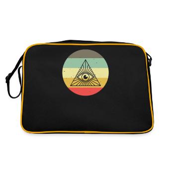Maçon franc-maçon Illuminati - Sac Retro - noir/or - Dos