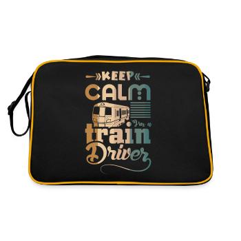 Train driver - Retro Bag - black/gold - Back