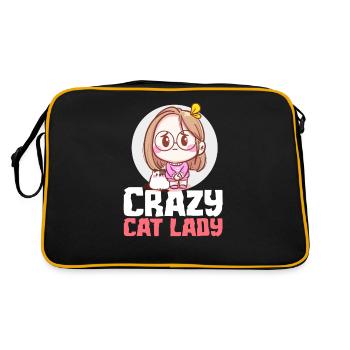 Dame de chat fou - Sac Retro - noir/or - Dos